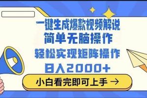 （14103期）2025最火蓝海项目十秒生成一键视频