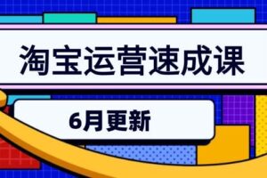 （15087期）淘宝运营速成课-6月，直通车六维玩法，引力魔方实操，三阶搜索爆破技术