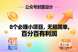 （17333期）8个必赚小项目，无脑简单，百分百有利润，副业首选，日入300+