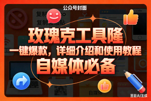 （17297期）玫瑰克隆工具，ai鲁大魔，自媒体必备神器，一键爆款神器，详细教程。