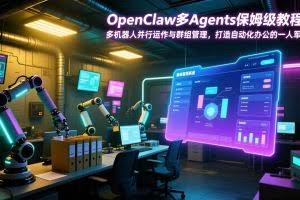 （17563期）OpenClaw多Agents保姆级教程：多机器人并行运作与群组管理，打造自动化办公的一人军团