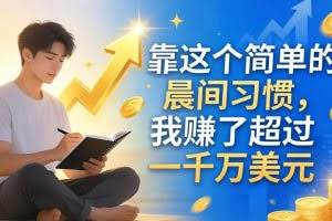 （17937期）付费文章：靠这个简单的晨间习惯，我赚了超过一千万美元